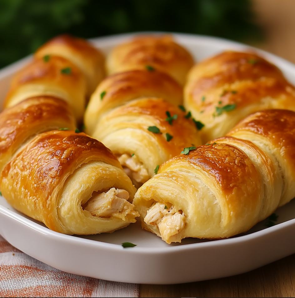 Baked Stuffed Chicken Crescent Rolls