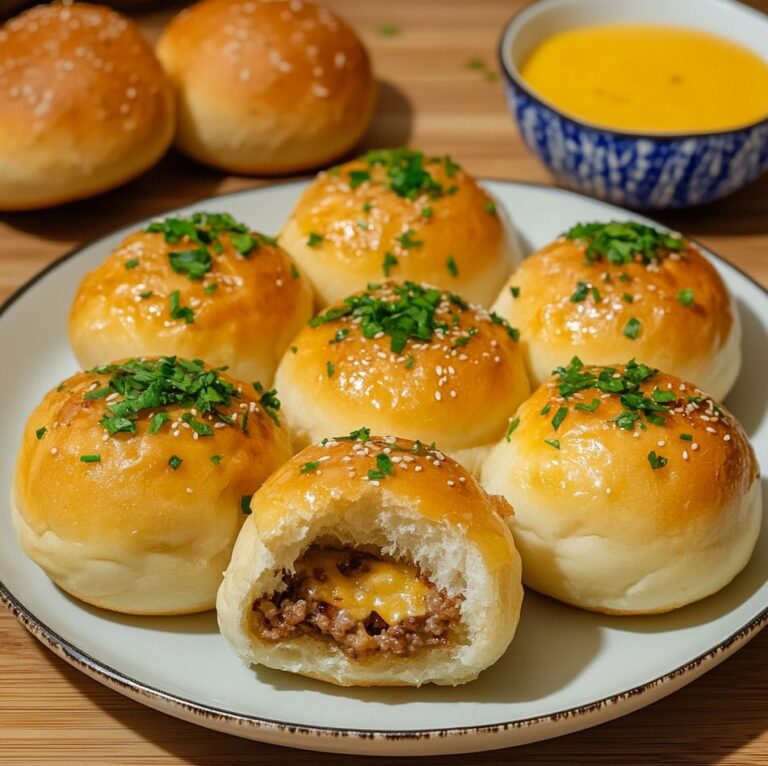 Garlic Parmesan Cheeseburger Bombs Recipe