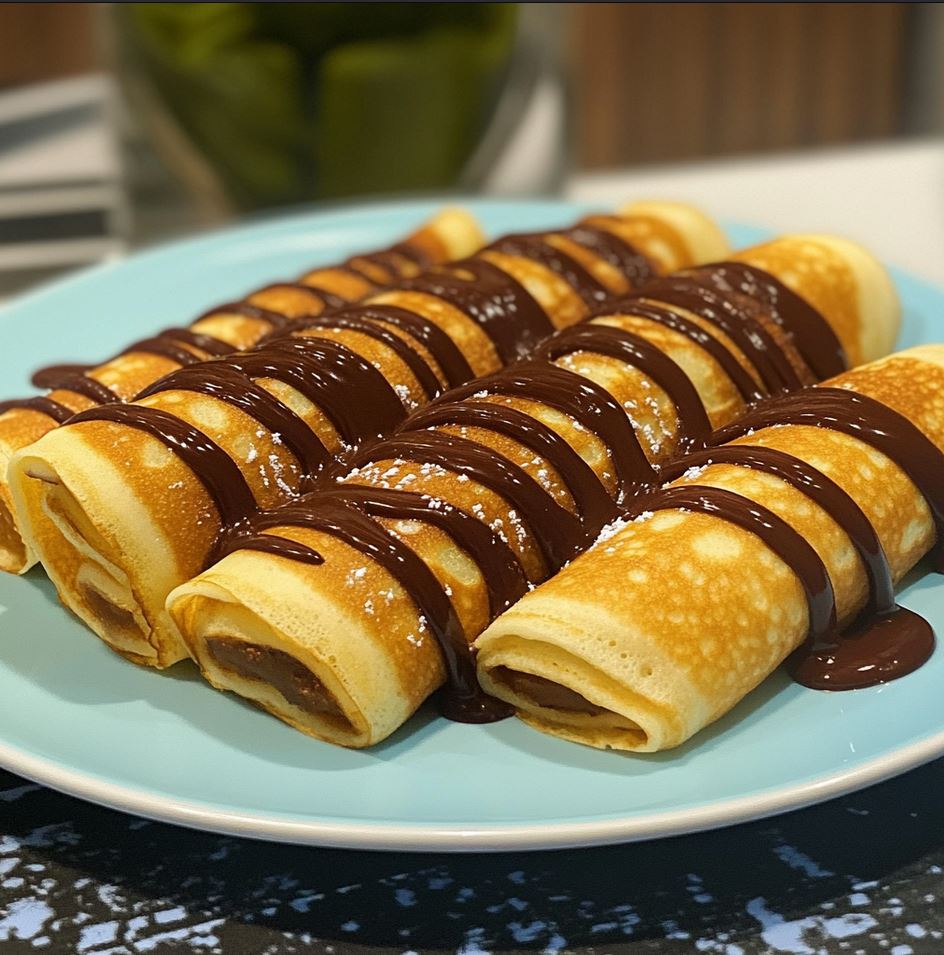 Homemade Chocolate Filled Crepes Recipe