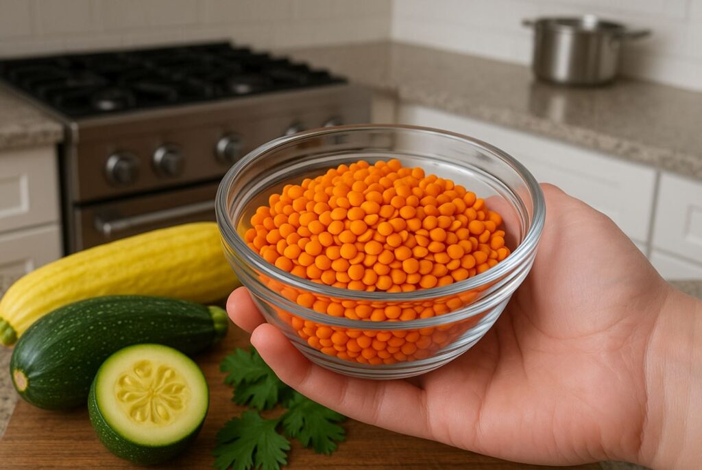 Making Crispy Lentil Patties
