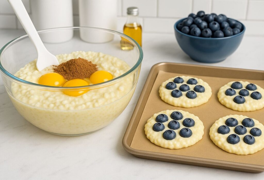 Blueberry Fluffy Cottage Cheese Cloud Bread