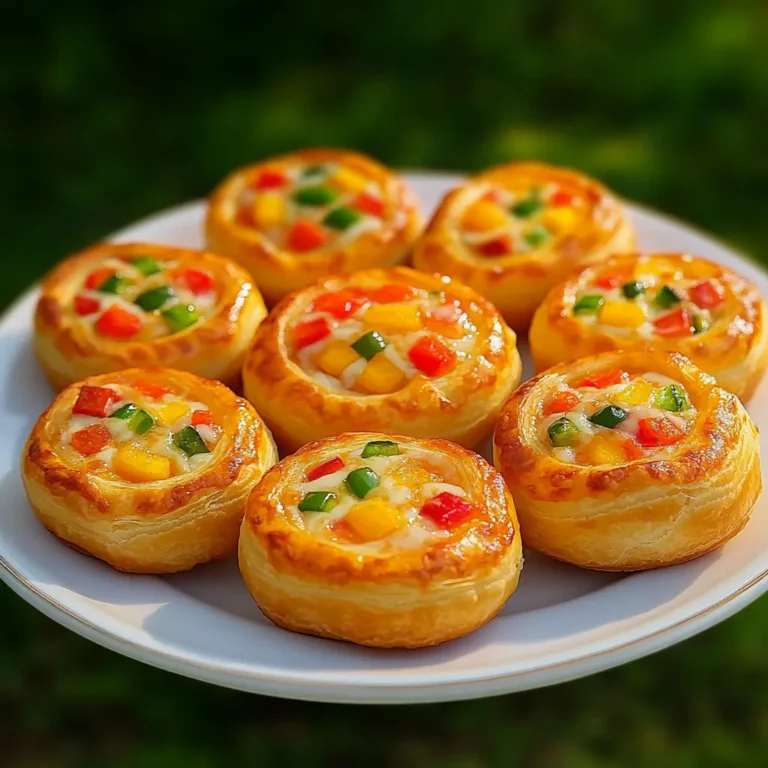Quick Pizza Rolls with Puff Pastry: A Crispy Delight