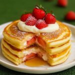 Strawberry Cream Cheese Stuffed Pancakes Recipe