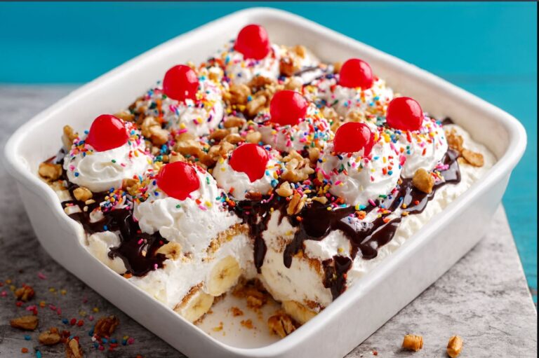 Banana Split Lasagna