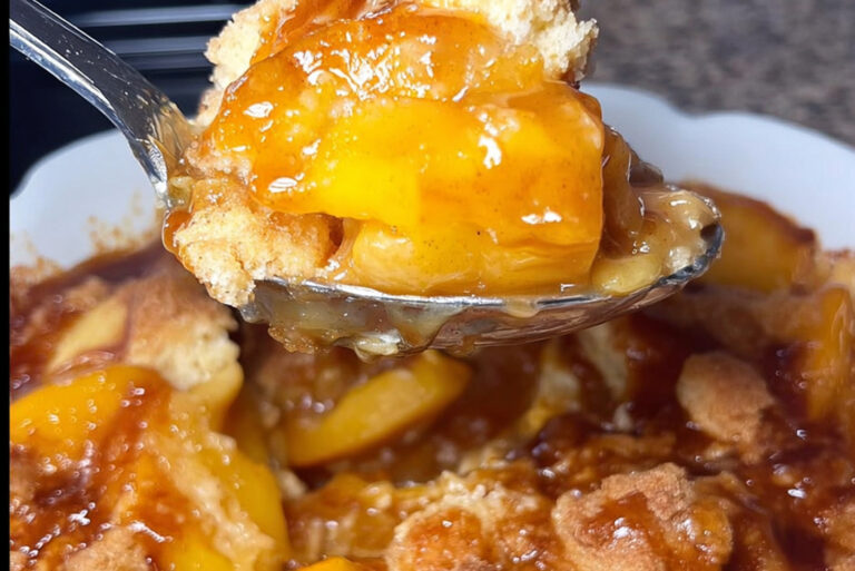 Double Crust Brown Butter Peach Cobbler