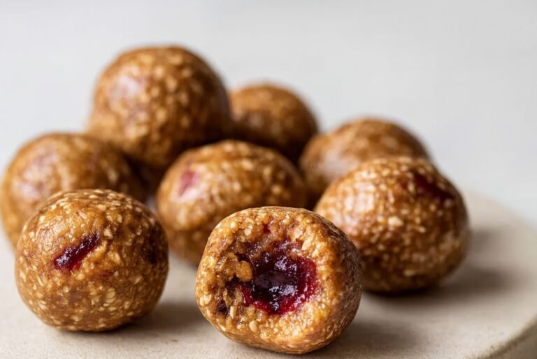 Peanut Butter and Jelly Energy Balls