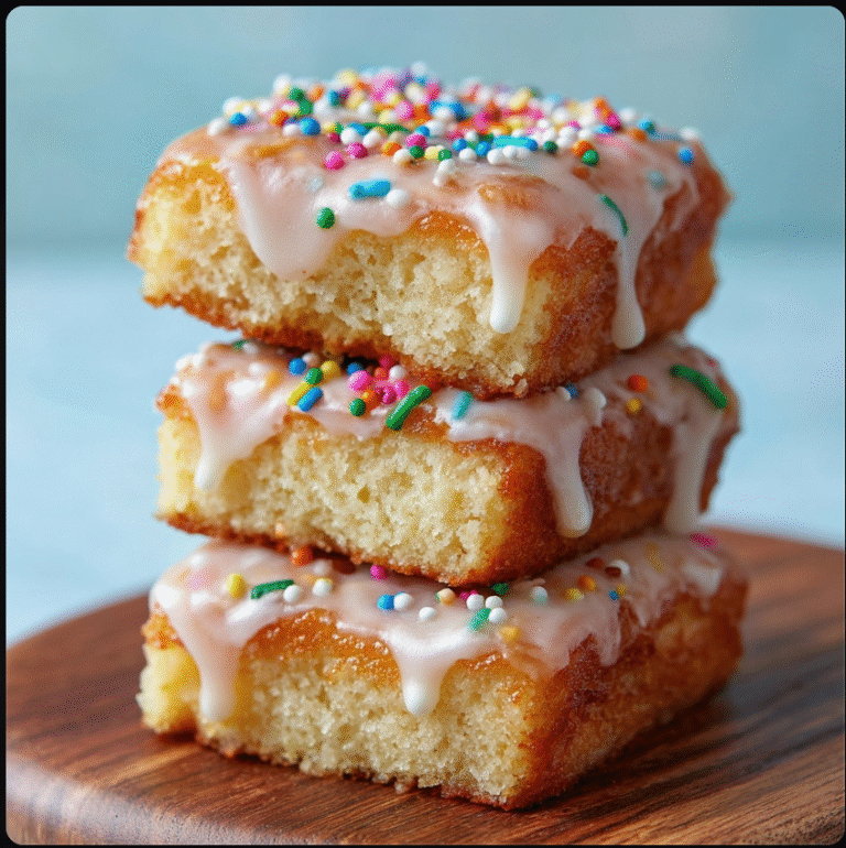 Irresistible Soft Baked Maple Donut Bars