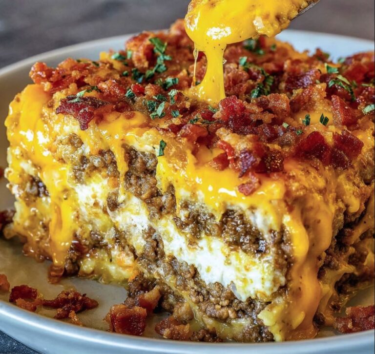 Bacon Cheeseburger Lasagna