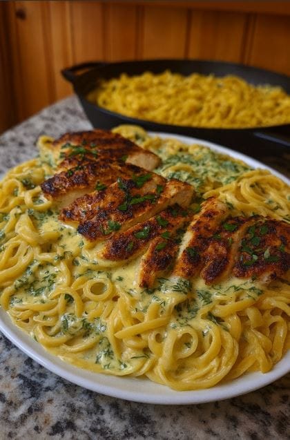 Creamy Velveeta Chicken Linguine with Mozzarella Garlic Sauce: My New Pasta Obsession 2 Creamy Velveeta Chicken Linguine with Mozzarella Garlic Sauce