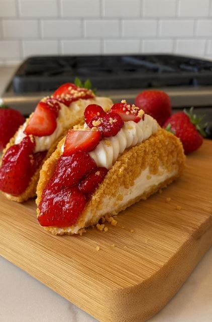 Golden Strawberry Crunch Cheesecake Tacos: The Sweet Recipe That Broke My Kitchen Routine 2 Easy Strawberry Crunch Cheesecake