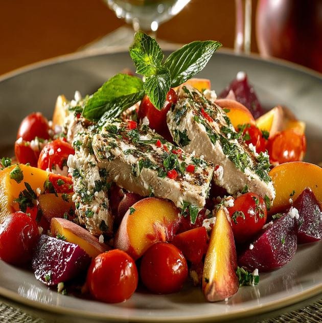 Peach Basil Chicken Salad: Fresh, Easy, and Bursting with Flavor 2 Peach Basil Chicken Salad Fresh, Easy and Bursting with Flavor