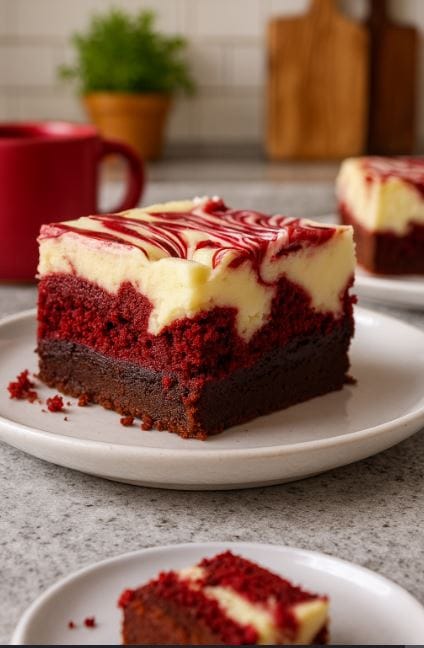 Red Velvet Cheesecake Brownies Recipe: The Dessert That Took Over My Weekend 2 Red Velvet Cheesecake Brownies Recipe