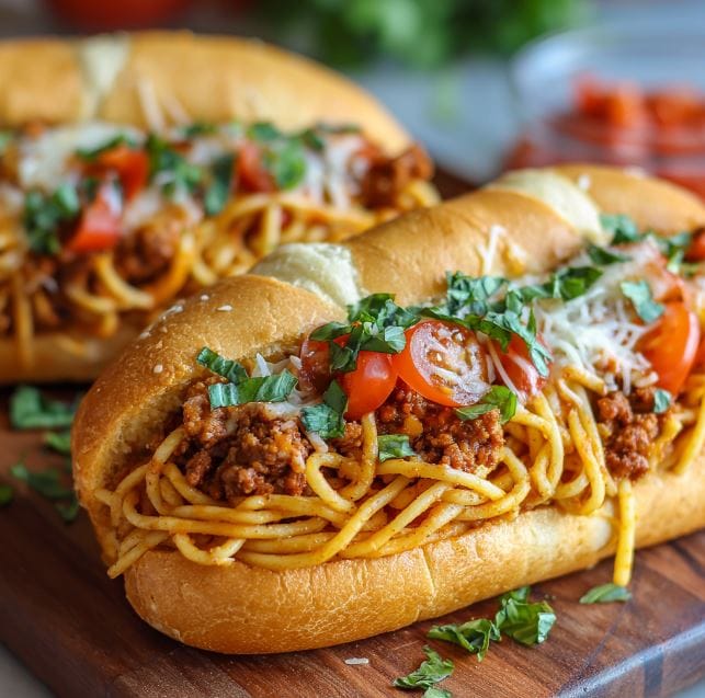 Spaghetti Stuffed Subs: The Messy Genius Dinner I Didn’t Know I Needed 2 Spaghetti Stuffed Subs The Messy Genius Dinner I Didn’t Know I Needed