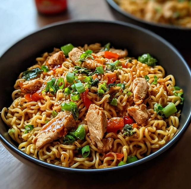 Tasty Chicken Ramen Stir-Fry