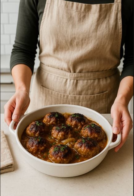 French Onion Meatballs: Cozy, Cheesy Comfort Food You Didn’t Know You Needed 2 French Onion Meatballs