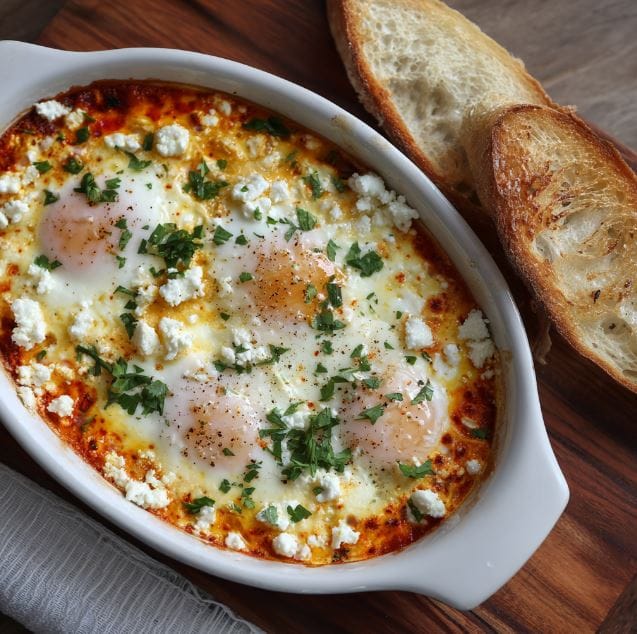 Baked Feta Eggs Recipe: Easy, Creamy Breakfast in 15 Minutes 1 Baked Feta Eggs