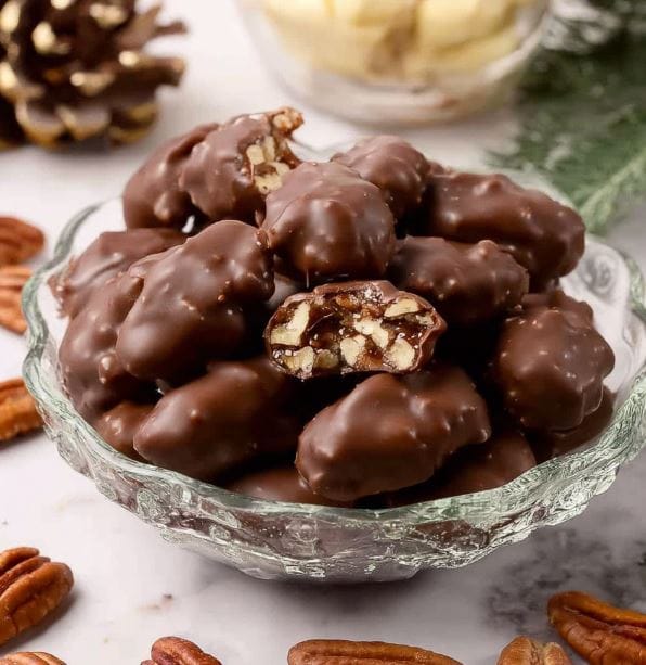 Chocolate Covered Pecans – Grits and Pinecones Style Southern Sweet Snack 2 Chocolate Covered Pecans Grits and Pinecones