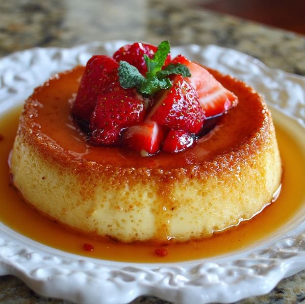 Flan de Queso (Homemade Cream Cheese Flan) Recipe