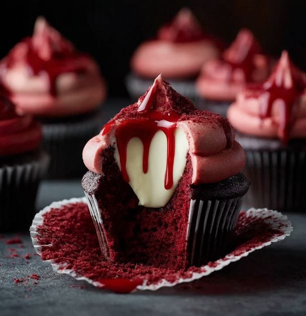 Halloween Vampire Bite Cupcakes: Bloody Delicious Spooky Treats 1 Halloween Vampire Bite