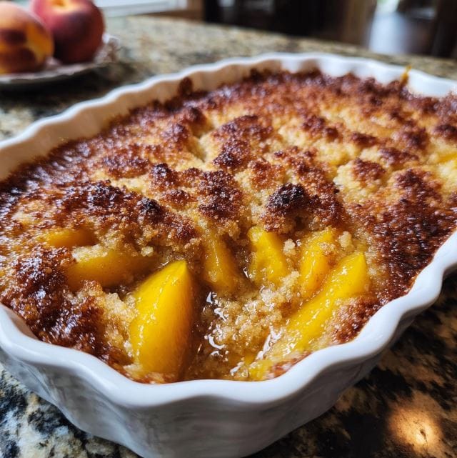 Southern Peach Cobbler: The Gooey, Golden Classic You’ll Dream About 2 SKSKS 1