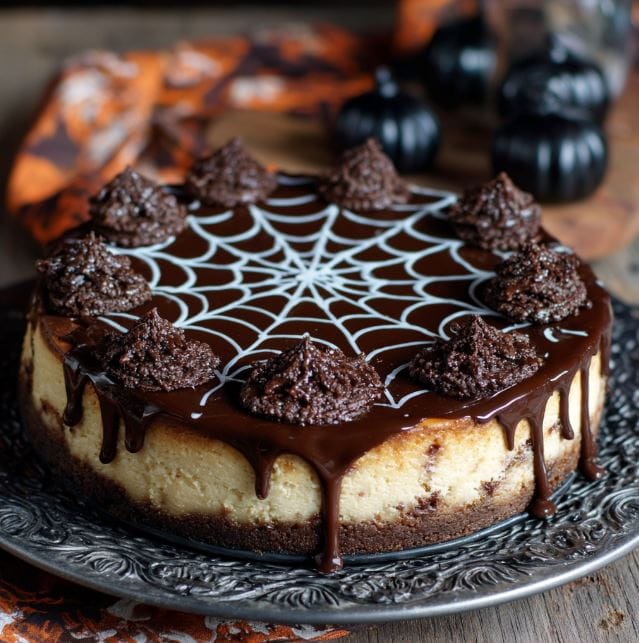 Spiderweb Cheesecake The Halloween Dessert That Totally Stole My Oven