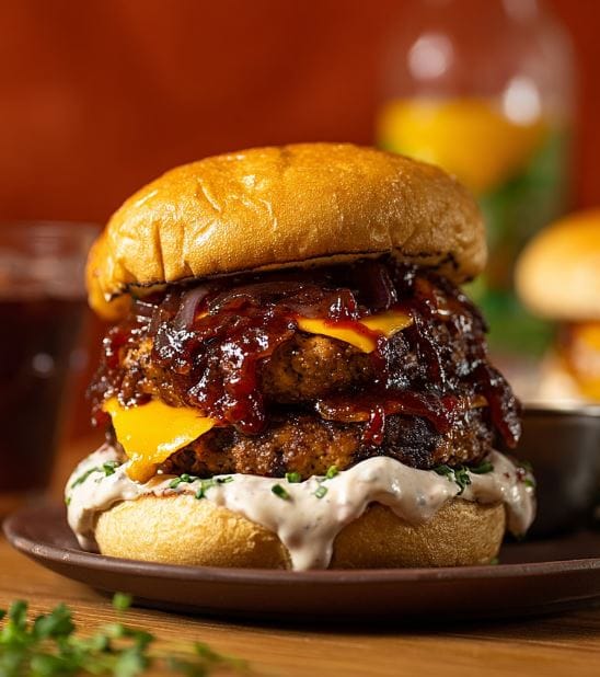 BBQ Ranch Turkey Smash Burger