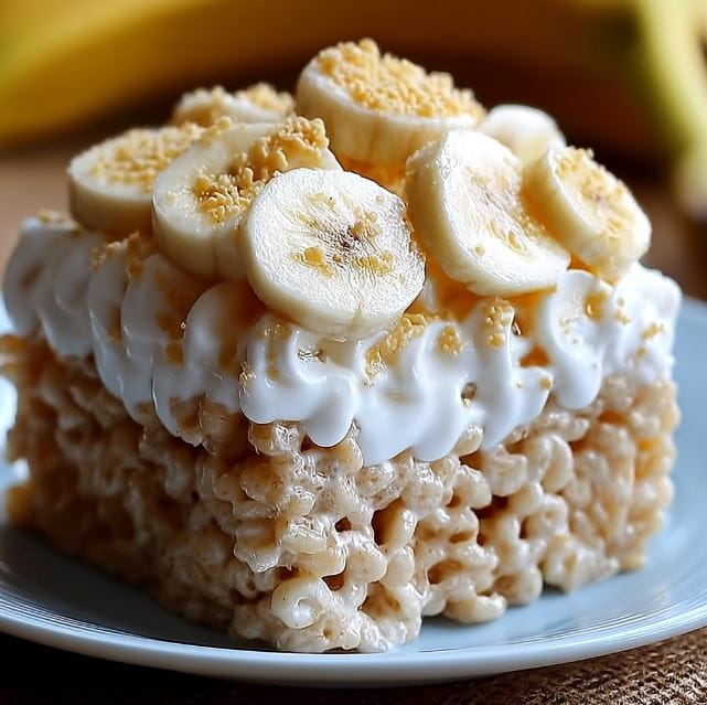 Banana Pudding Rice Krispie Treats