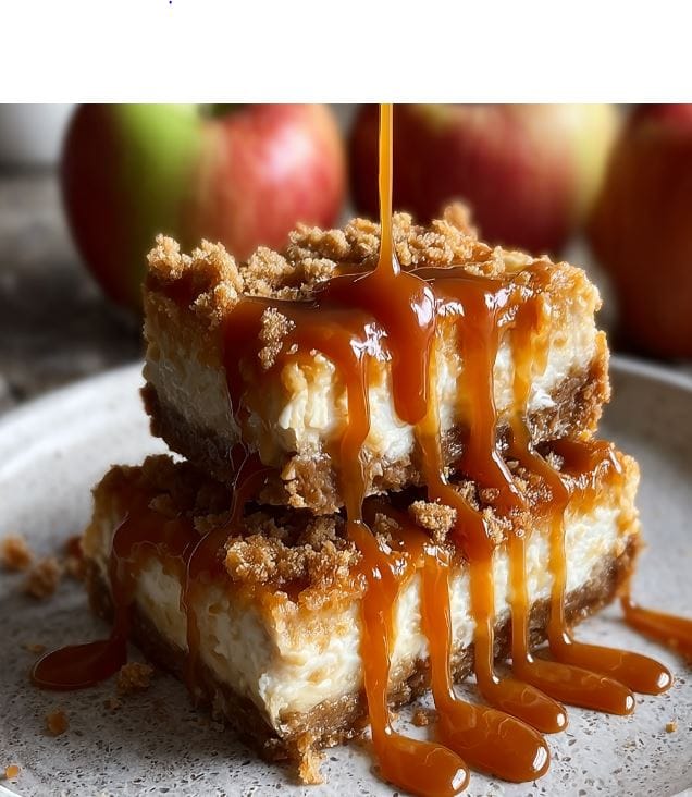 Caramel Apple Cheesscake Bars
