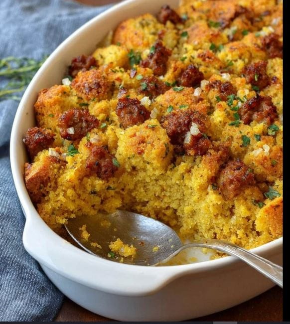 Cornbread Sausage Stuffing Recipe: Savory, Buttery, and Southern Perfect 1 Cornbread Sausage Stuffing