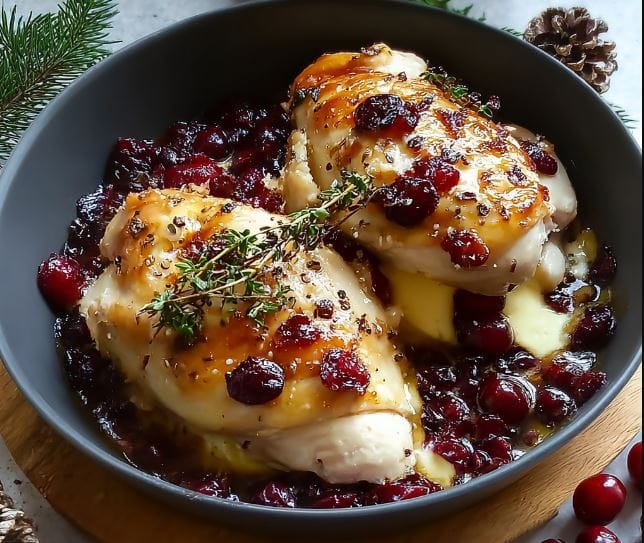 Impressive Cranberry Brie Stuffed Chicken: Elegant, Juicy, and Easy to Make 2 Impressive Cranberry Brie Stuffed Chicken