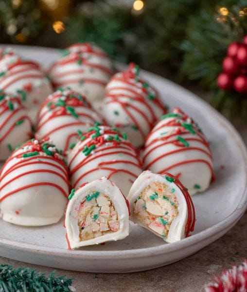 Little Debbie Christmas Tree Cake Truffles (Easy No-Bake Recipe)