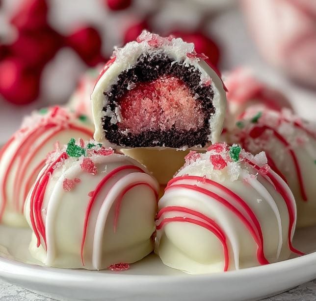 Strawberry Crunch Cheesecake Bites