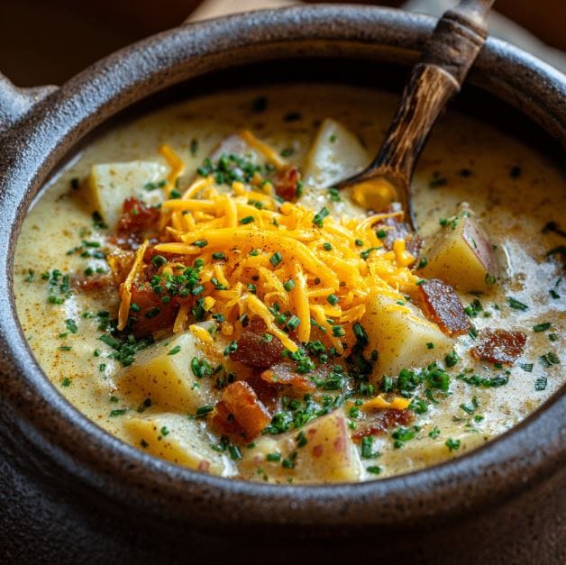 Crock Pot Crack Potato SoupComfort in a Bowl