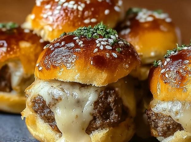 Garlic Parmesan Cheeseburger Bombs Delightfully Savory