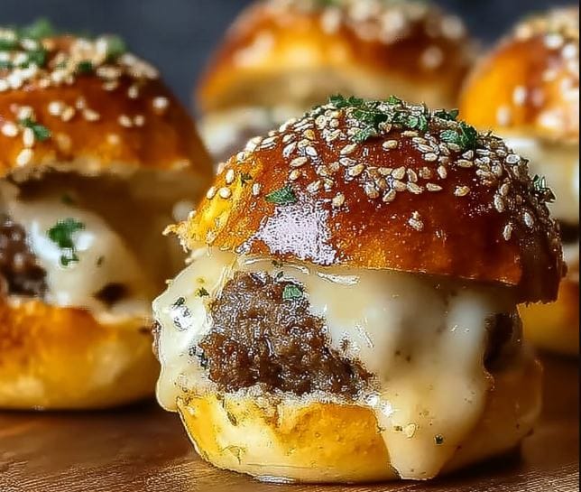 Garlic Parmesan Cheeseburger Bombs: Delightfully Savory 1 Garlic Parmesan Cheeseburger Bombs Delightfully Savory