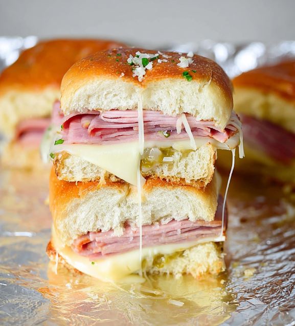 Easy Beef Ham Swiss Sliders-Mouthwatering Crowd Favorite 1 Beef Ham