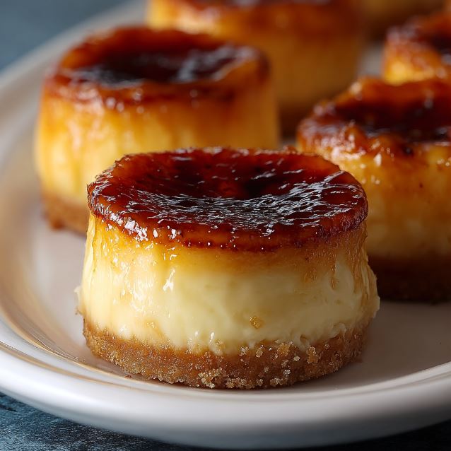 Mini Crème Brûlée Cheesecakes