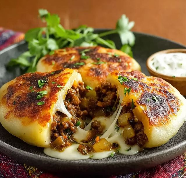 Cheesy Beef & Potato Wrap: A Comforting Handheld Delight 1 Cheesy Beef & Potato