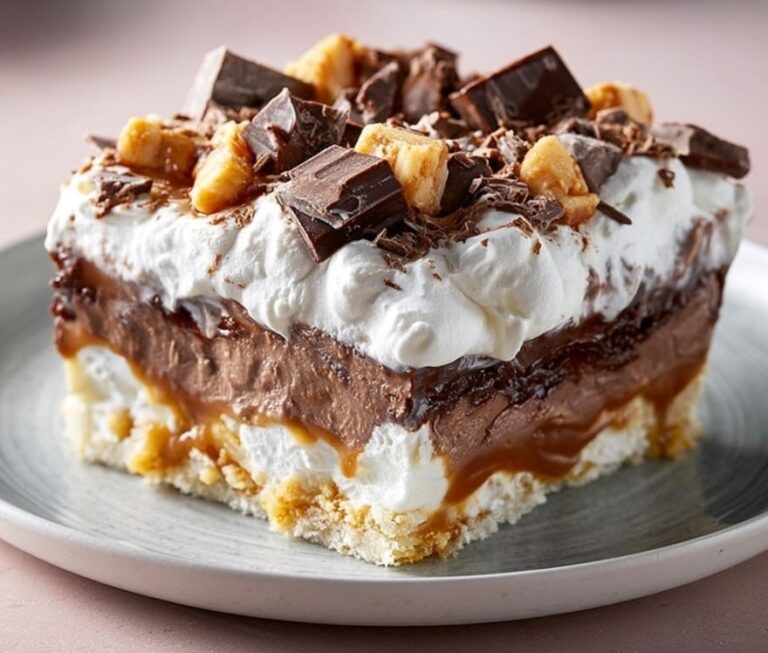 Indulgent Caramel Chocolate Whipped Dessert of Delight