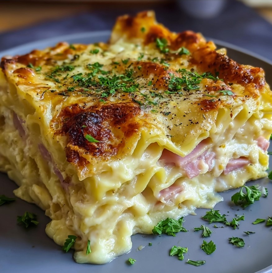 Creamy Ham & Cheese Lasagna: Homemade Comfort in Every Bite 1 Creamy Ham & Cheese Lasagna: Homemade Comfort in Every Bite