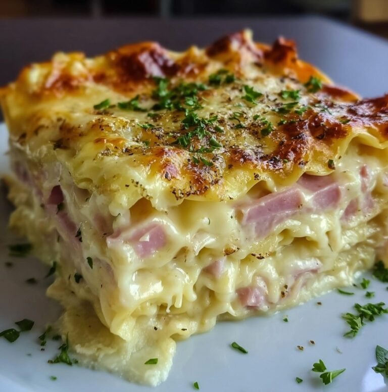 Creamy Ham & Cheese Lasagna: Homemade Comfort in Every Bite