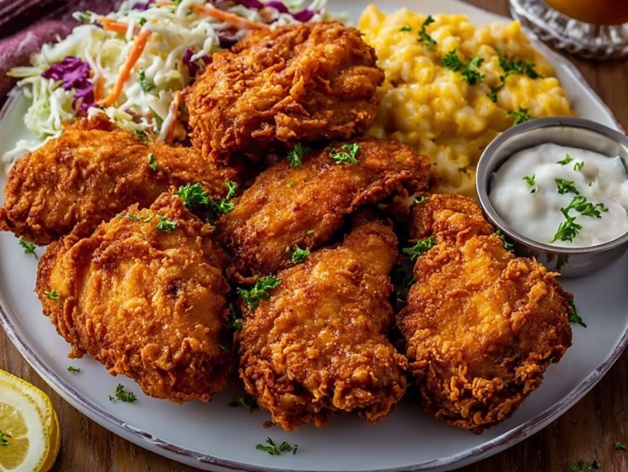 Delightful Southern Fried Chicken Plate: A Comforting Feast 1 Delightful Southern Fried Chicken Plate: A Comforting Feast