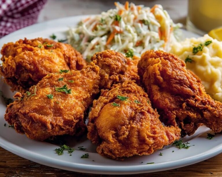Delightful Southern Fried Chicken Plate: A Comforting Feast