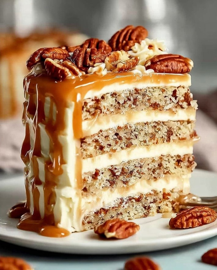 Caramel Pecan Layer Cake: A Decadent Treat for Any Occasion