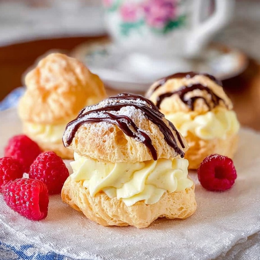 Indulgent Cream Puff with Luscious Vanilla Filling 1 Indulgent Cream Puff with Luscious Vanilla Filling