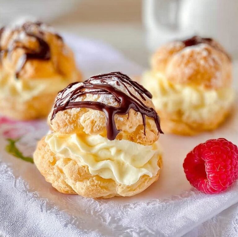 Indulgent Cream Puff with Luscious Vanilla Filling