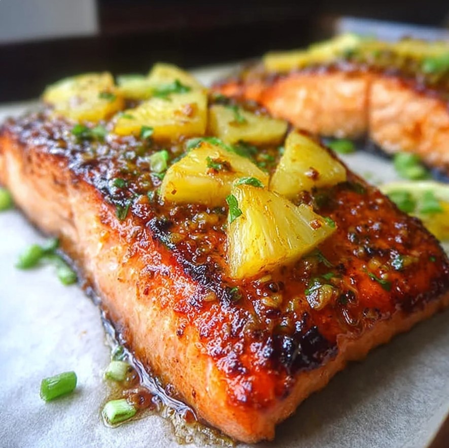 Pineapple Glazed Salmon: A Juicy, Flavorful Delight 1 Pineapple Glazed Salmon: A Juicy, Flavorful Delight