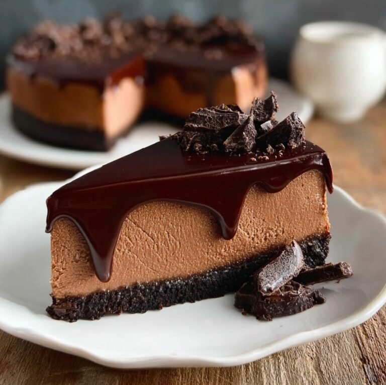 Indulgent Chocolate Ganache Cheesecake: A Cozy Delight