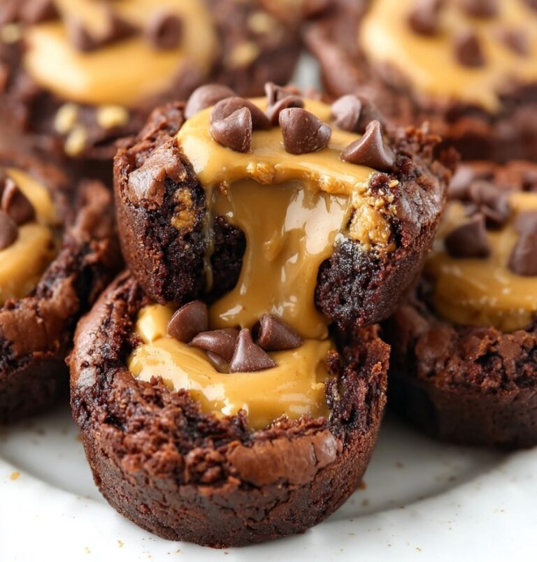 Delightfully Decadent Chocolate Peanut Butter Brownie Bites