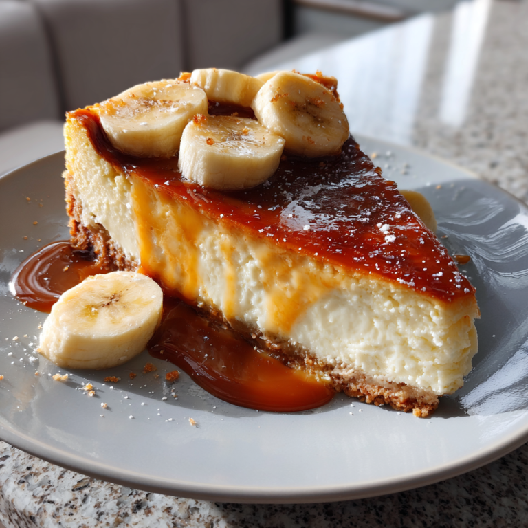 Banana Caramel Cheesecake